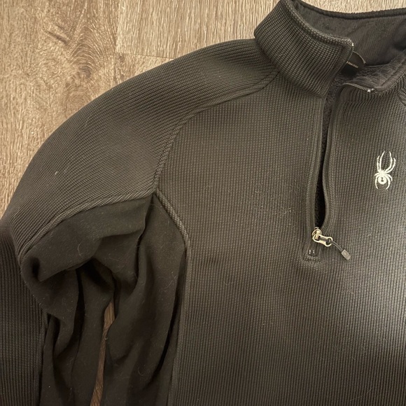 Spyder Dark Gray Fleece Pullover - Picture 7 of 8